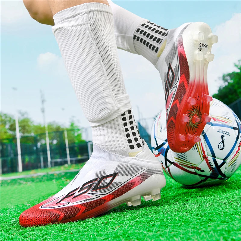 Chaussures de Football originales professionnelles pour hommes, confortables, de haute qualité, bottes de Football rapides pour entraînement, chaussures de Football ultralégères