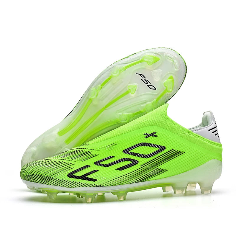 Chaussures de football F50 pour hommes, crampons d'entraînement rapides, chaussures de football antidérapantes pour extérieur, Chuteira Campo 35-45