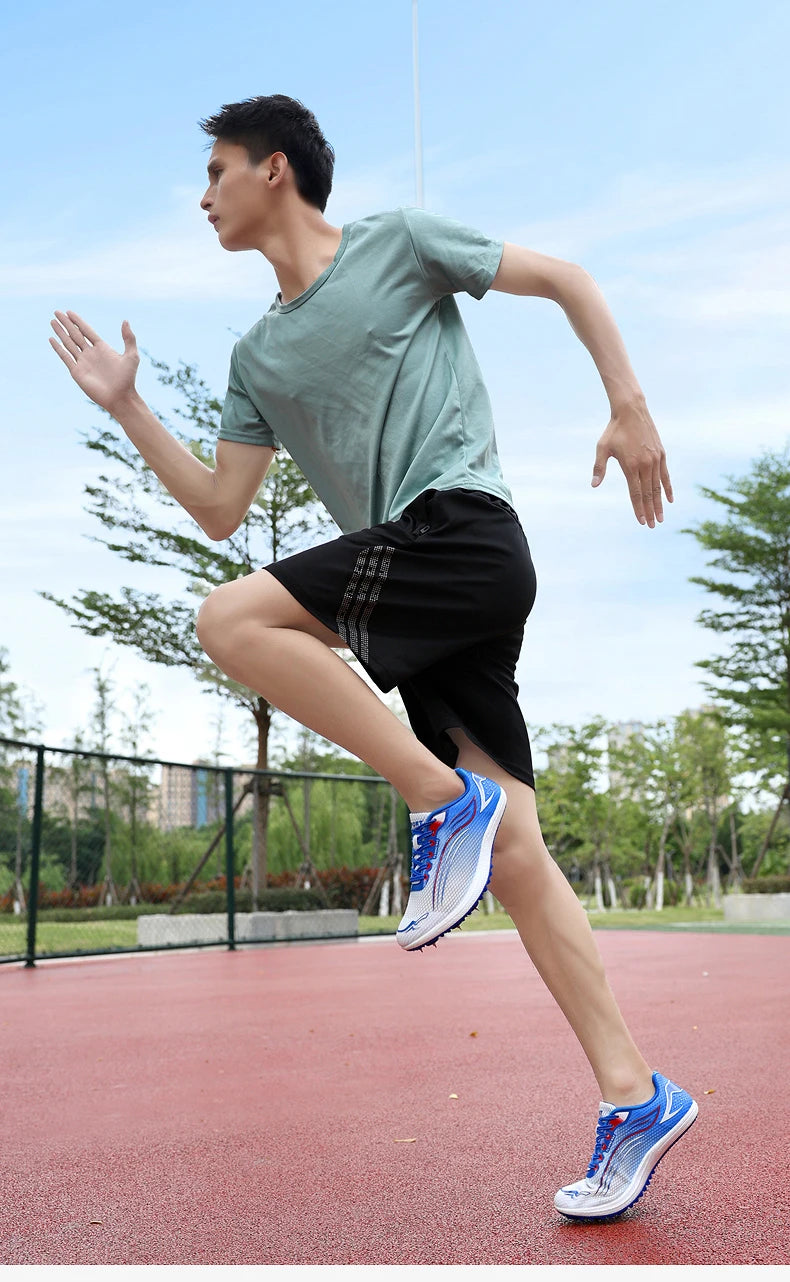 High Quality Men Women Track and Field Shoes Youth Anti Slip Sneakers Outdoor Professional Jumping Runn Shoes Student Trainers