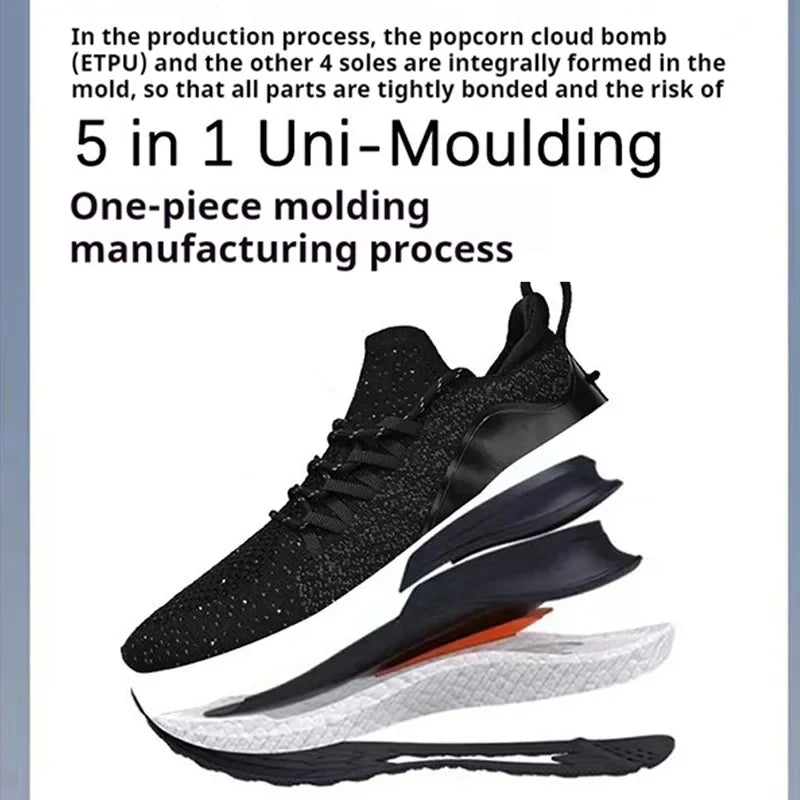 NEW Mijia Sport Shoes 4 Lightweight Ventilated Elastic Knitting Leisure Breathable Non-Slip Running Trainer Sneakers