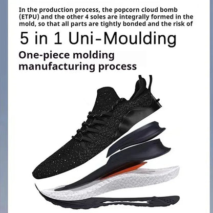 NEW Mijia Sport Shoes 4 Lightweight Ventilated Elastic Knitting Leisure Breathable Non-Slip Running Trainer Sneakers