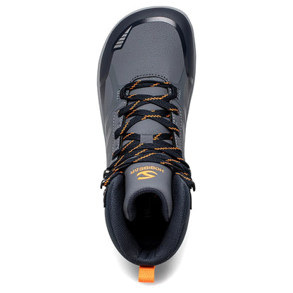 HOBIBEAR unisexe mi haut pieds nus chaussures hommes femmes bout large en cuir artificiel bottes de randonnée en plein air antidérapant chaussures de course