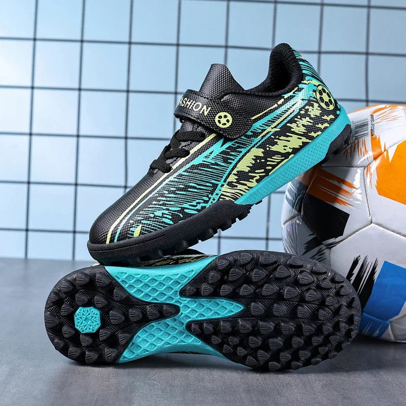 Chaussures de football pour hommes, légères, antidérapantes, crampons de football TF, chaussures de sport pour garçons, chaussures de terrain synthétique, chaussures de futsal pour l'extérieur, chaussures de sport.