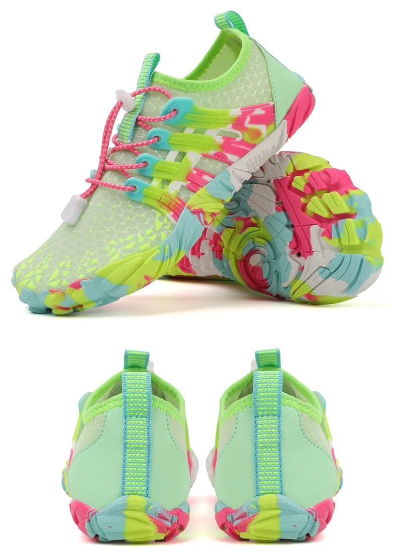 Unisex Quick-Drying Breathable Aqua Shoes Barefoot Beach Footwear for Adults and Kids Gym Outdoor Training Sneakers Size 28-46