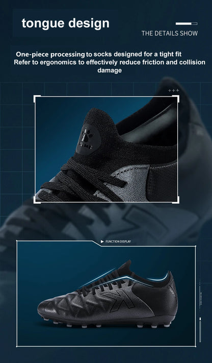KELME Soccer MG Shoes Calf-Skin Cleats Match Artificial Grass Slip-Resistant  Cushioning Training Football Shoes ZX80121058