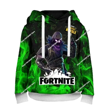 Boys and Girls Hoodies Fortnite Children's Pullover 3D Printed Hoodies Battle Royale Men's Hoodies Autumn Fashion Kids Clothing
