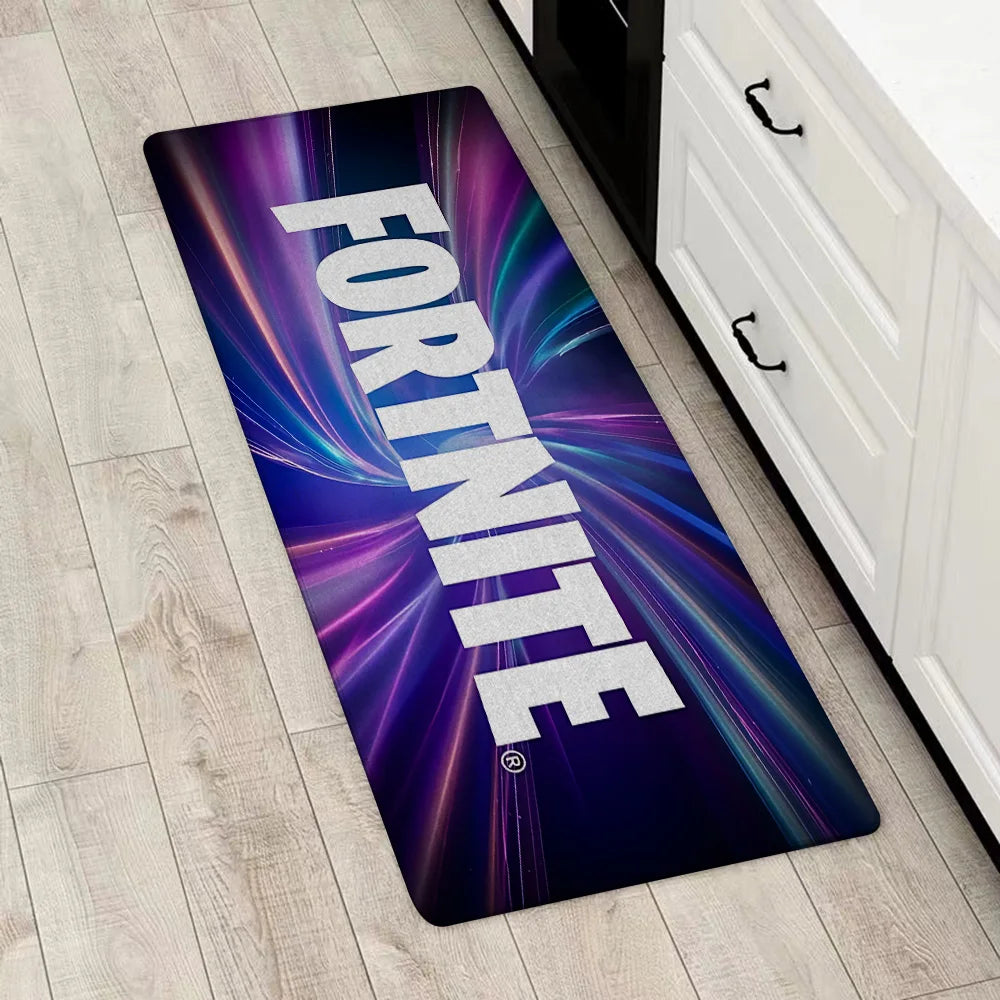 Tapete de Entrada Fortnite para Porta Principal, Antiderrapante, Tapete de Cozinha, Sala de Estar, Varanda e Casa de Banho, Tapete de Chão / Carpete