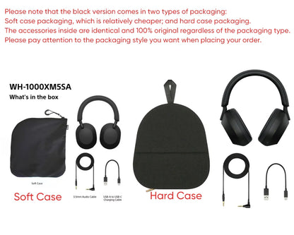 Auscultadores sem fios com cancelamento de ruído Sony WH-1000XM5 – Headset HiFi premium over-ear Bluetooth 5.2 com transdutor de 30mm, microfone e bateria de longa duração