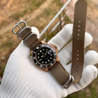 STEELDIVE Brand SD1953S Solid Bronze 41mm 30ATM Waterproof Sapphire Glass Super Luminous  NH35 Automatic Mens Dive Watch