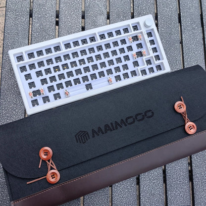 MAIMOOO KX75 75% Keyboard Kit Hotswap Transparent Full RGB Backlit 2.4GHz/Bluetooth Macro Custom DIY Mechanical Keyboard