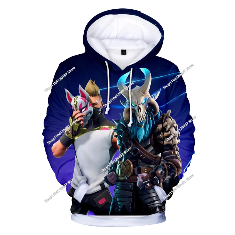 2025 3D New Children's Anime Fortnite Printed Sweater Series Pullover Generation Trend Brand Hoodie Gift