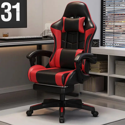 Silla gaming ergonómica para oficina en casa, largas jornadas y streamers, ajustable, reclinable, ligera y duradera