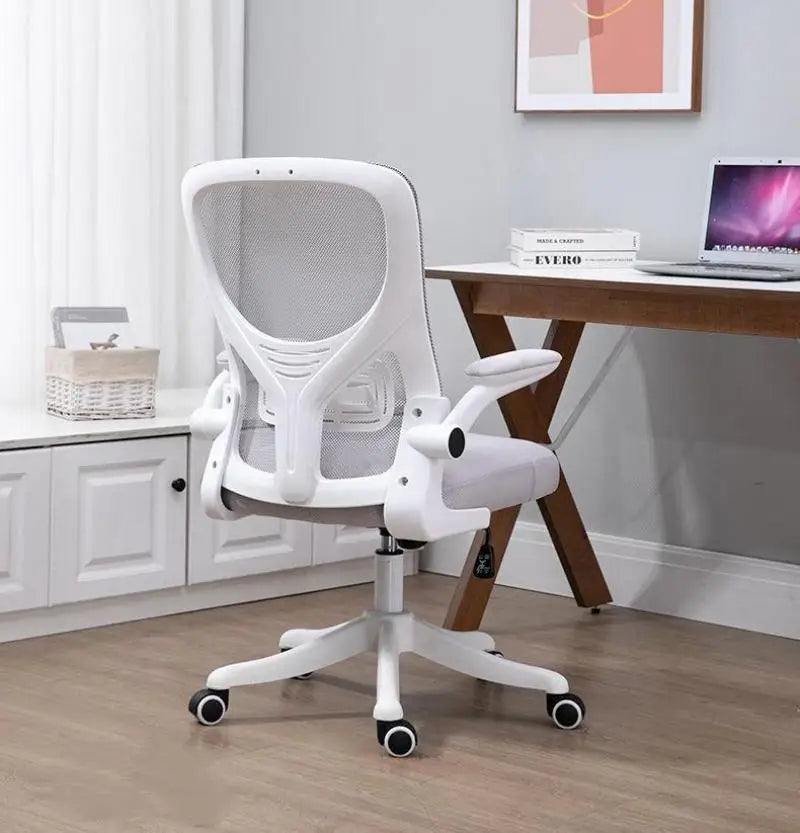 Nova cadeira de computador giratória em malha, confortável para casa, com elevação, ergonómica, para uso prolongado, dormitório, escritório, estudo e eSports