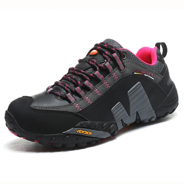 Sapatos de Trekking para Homem Outdoor Lover, Impermeáveis, Botas de Caminhada de Montanha em Couro Genuíno, Sapatos Táticos de Caça Woodland