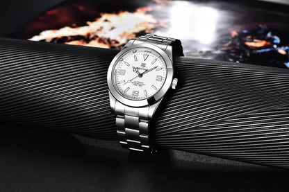BENYAR 2025 Nuevo reloj mecánico automático para hombre, estilo business deportivo de lujo, relojes para hombre, resistente al agua 50M, Relogios Masculino