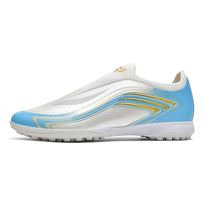 Chaussures de football pour hommes de haute qualité, sans lacets, à enfiler, crampons de football antidérapants pour terrain synthétique TF/FG, chaussures d'entraînement, Chuteira Campo F50