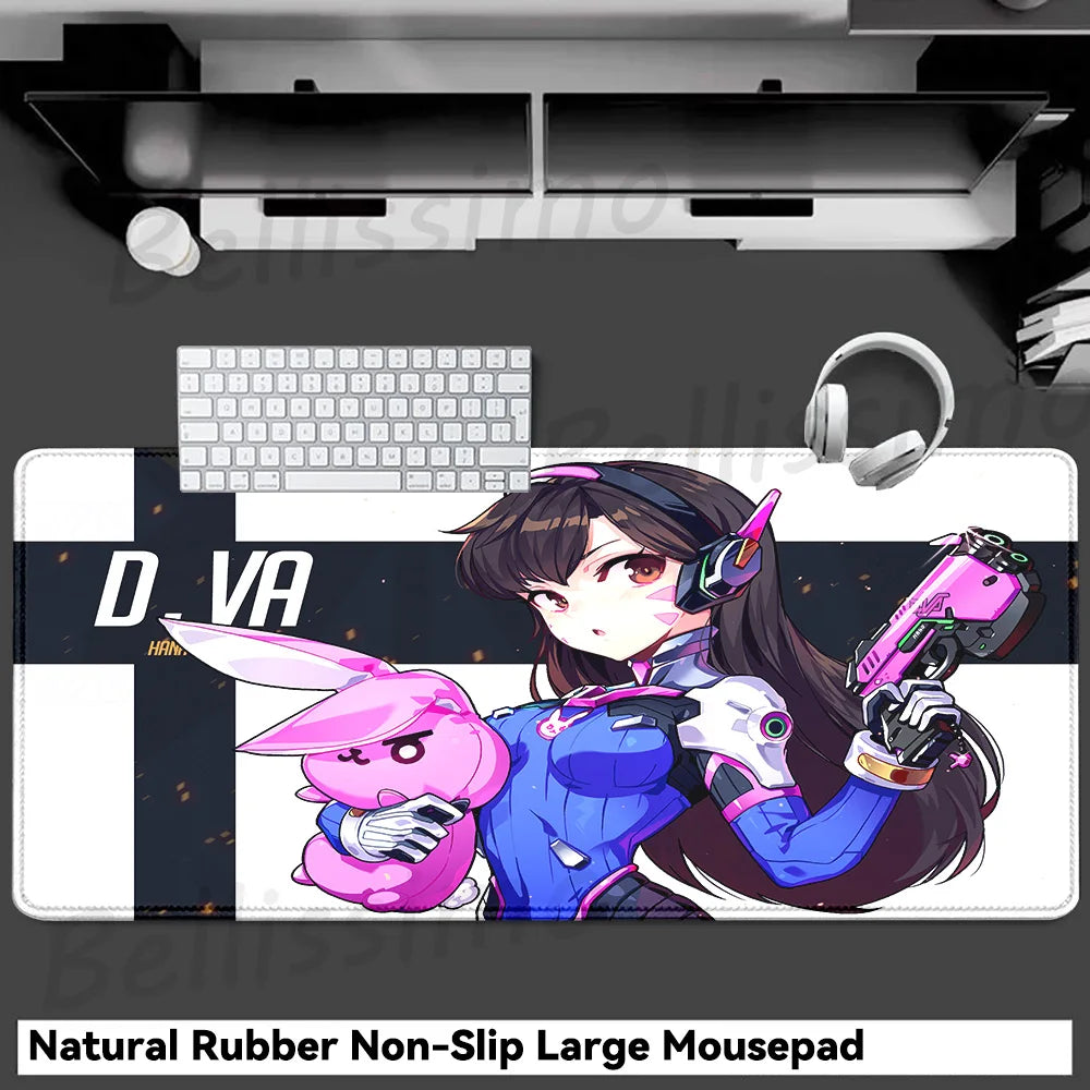 Gaming Accessories Overwatch D.Va Mouse Pad Large Keyboard Mousepad PC Cabinet Deskmat XXL Extended Mats Gamer Mousepad