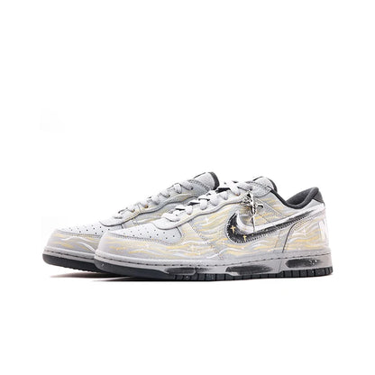 Custom Sneakers Nike Dunk Trendy Versatile Campus Style Minimal Vibe Classic Low Top Shock Absorbing Supportive for Men