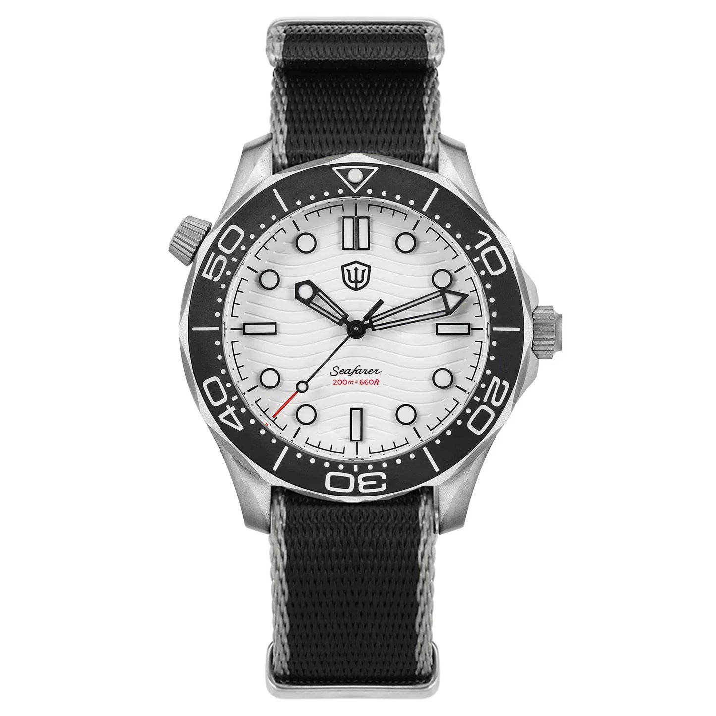 Watchdives 42mm Titanium Dive Watch NTTD VH31 Sweep Second Quartz Movement 200m Waterproof Super Luminous Men Watches