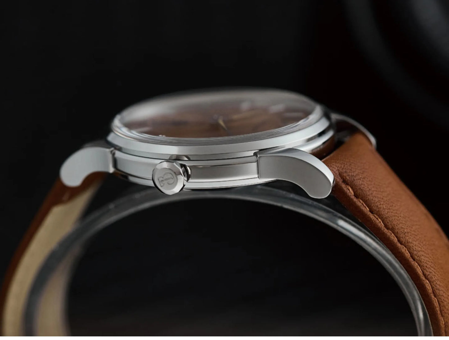 Baltany Men Automatic Watch 38.5mm Pilot Manual Winding Mechanical Wristwatch Sapphire 5ATM Small Second Dial ST1701 ST1700