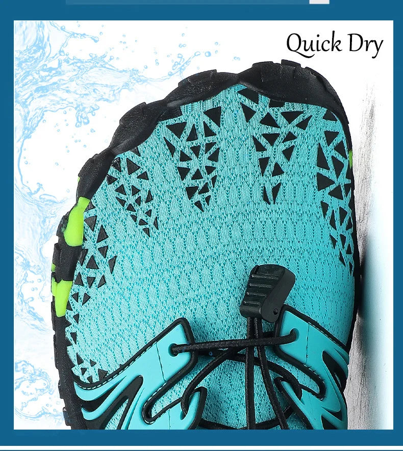 Zapatos acuáticos unisex de secado rápido con drenaje para vadeo, playa, deportes acuáticos, natación, yoga, buceo, surf y uso barefoot