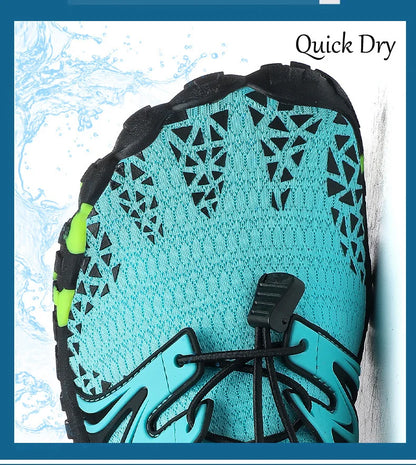 Zapatos acuáticos unisex de secado rápido con drenaje para vadeo, playa, deportes acuáticos, natación, yoga, buceo, surf y uso barefoot