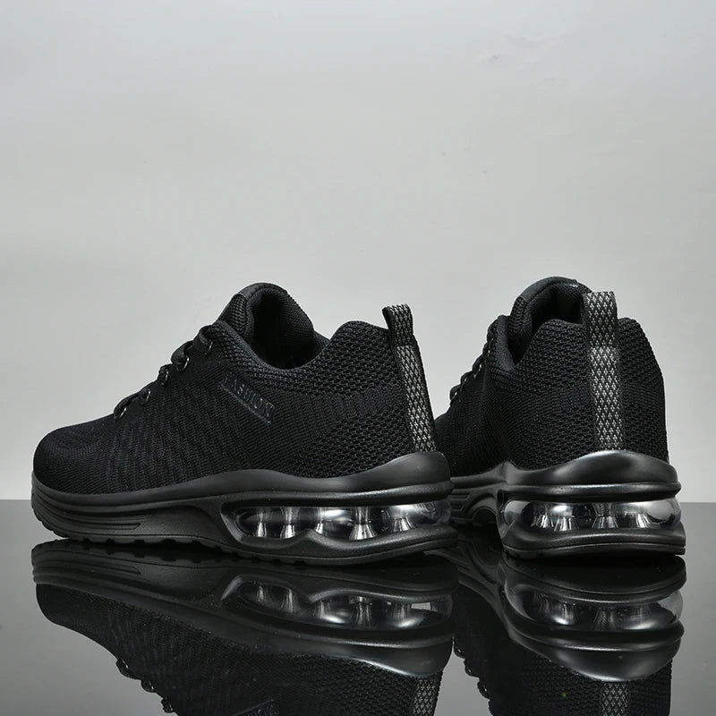 Men's Running Shoes Outdoor Sports Casual Mesh Tennis Shoes Lace-Up Lightweight Gym Jogging Shoes for Men 2024 New Male Sneakers