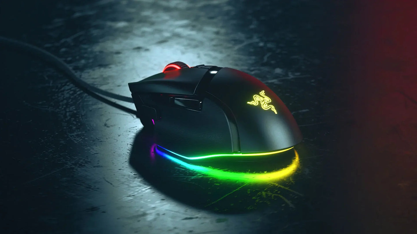 NUOVO mouse gaming cablato Razer Basilisk V3 100% originale, per gamer, sensore ottico 26000 DPI, e-sport con illuminazione RGB per PC e laptop