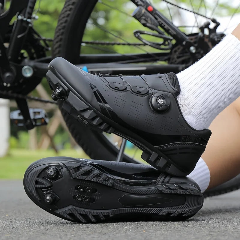 Men's Mountain Bike Shoes MTB, Breathable, Non-Slip, High Hardness, Suitable For Outdoor Road Racing, Mountain Off-Road Riding 37-46