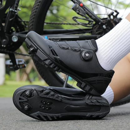 Men's Mountain Bike Shoes MTB, Breathable, Non-Slip, High Hardness, Suitable For Outdoor Road Racing, Mountain Off-Road Riding 37-46