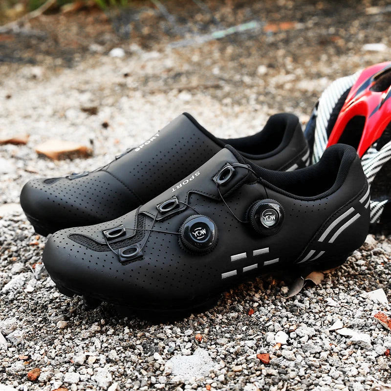 Sapatos de Ciclismo de Alta Qualidade para Homem SPD Autoencaixe Estrada Bicicleta Desporto Sapatos de Ciclismo MTB de Montanha Antiderrapantes para Mulher 36-47
