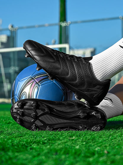 Sport Field AG/FG Soccer Cleats, PU Fabric Sweat-Wicking Upper, TPU Wear-Resistant Sole, Sturdy Durable for Men Women Kids