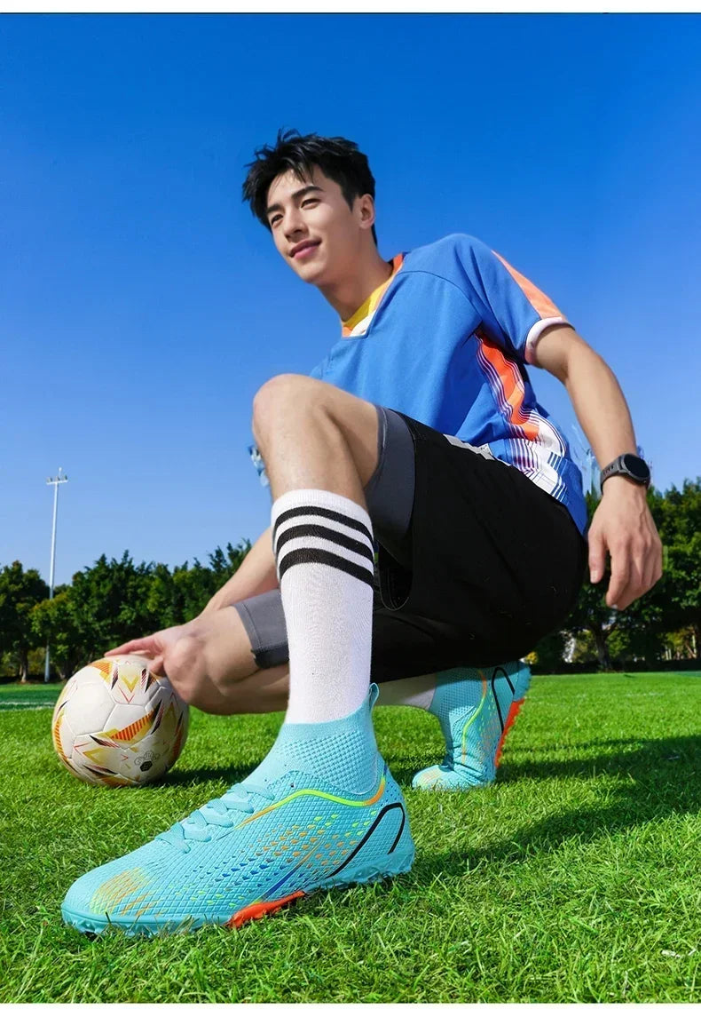 Men's Football Field Boots Ultralight Turf Indoor Society Training Soccer Shoes Cleats for Kids Sneakers TF/FG Football Shoes