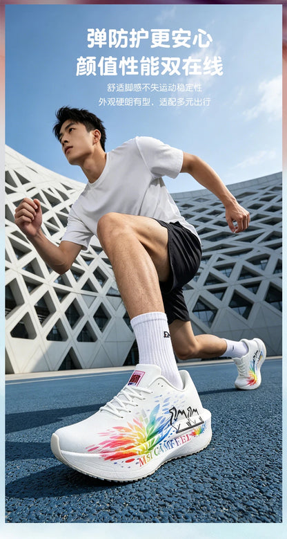 2026 New Eagle Pattern Running Shoes Carbon Plate Marathon Sports Shoes Ultra-Light Breathable Cushioning Training Running Shoes