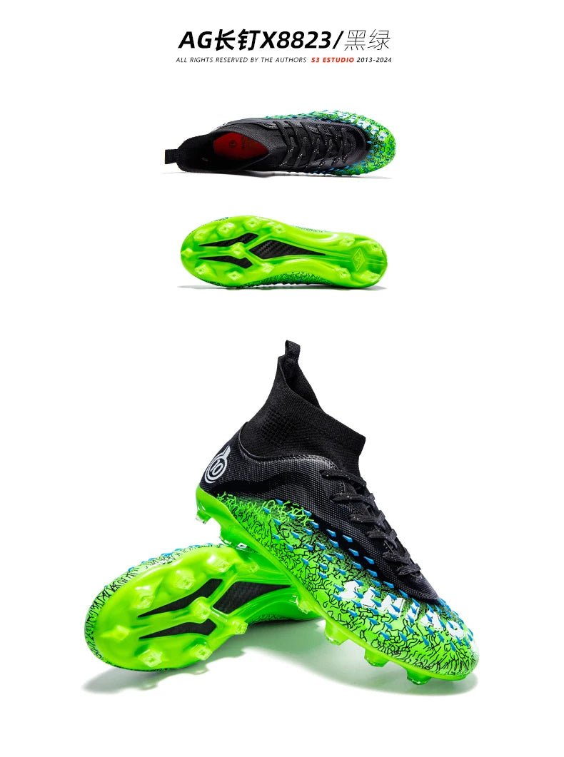 Chuteiras profissionais de futebol para homem, originais, para futebol indoor, relva e treino TF/FG