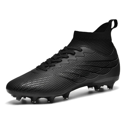 Superfly FG Football Boots Outdoor Soccer Cleats Black Shoes Soft Sport Professional Shoes Breathable Comfortable Boots Plus Size