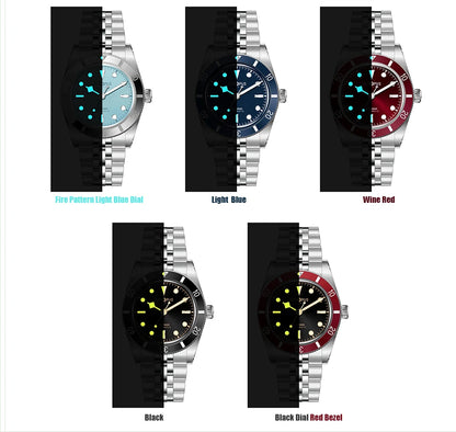 Octopus Kraken 37mm Dive Watch Men BB54 PT5000 Automatic Mechanical Movement Sapphire Crystal Aluminum Bezel STL Bracelet 20Bar