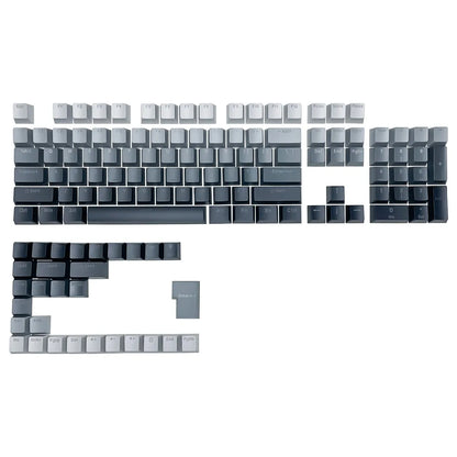 Keycap RGB gamer retroilluminati a gradiente per tastiera meccanica con switch MX, profilo OEM, PBT bianco e blu, layout ISO, tasti fai da te