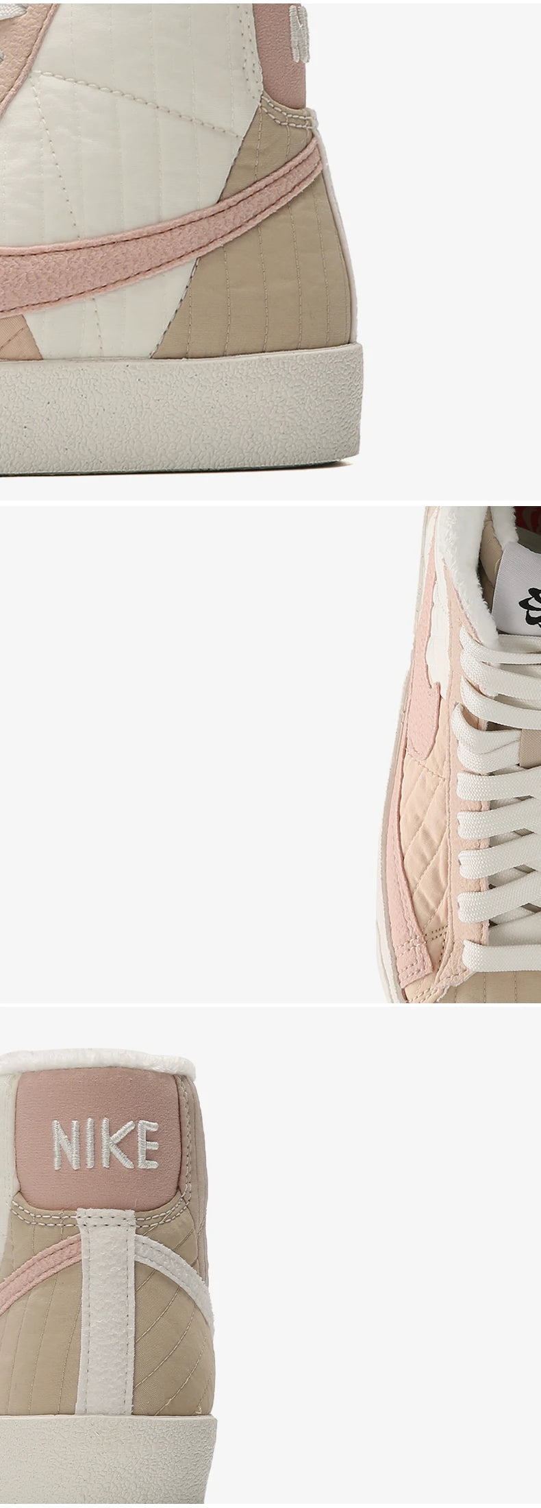 Nike Official Genuine BLAZER Pioneer — Sapatilhas casuais desportivas de cano alto para mulher DO7445-261