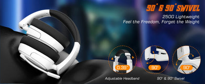 NUBWO HG04L Gaming Headset for PS5/PS4,Xbox Series X|S/Xbox One,Switch Clear Unidirectional Mic 3.5mm Jack Headphone for Gaming