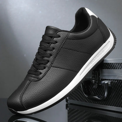 Leisure Running Summer Fashion Anti-Slip Mountaineering PU Leather Sports Shoes, Tennis Trend, Hot Selling Men’s White Flat Shoes