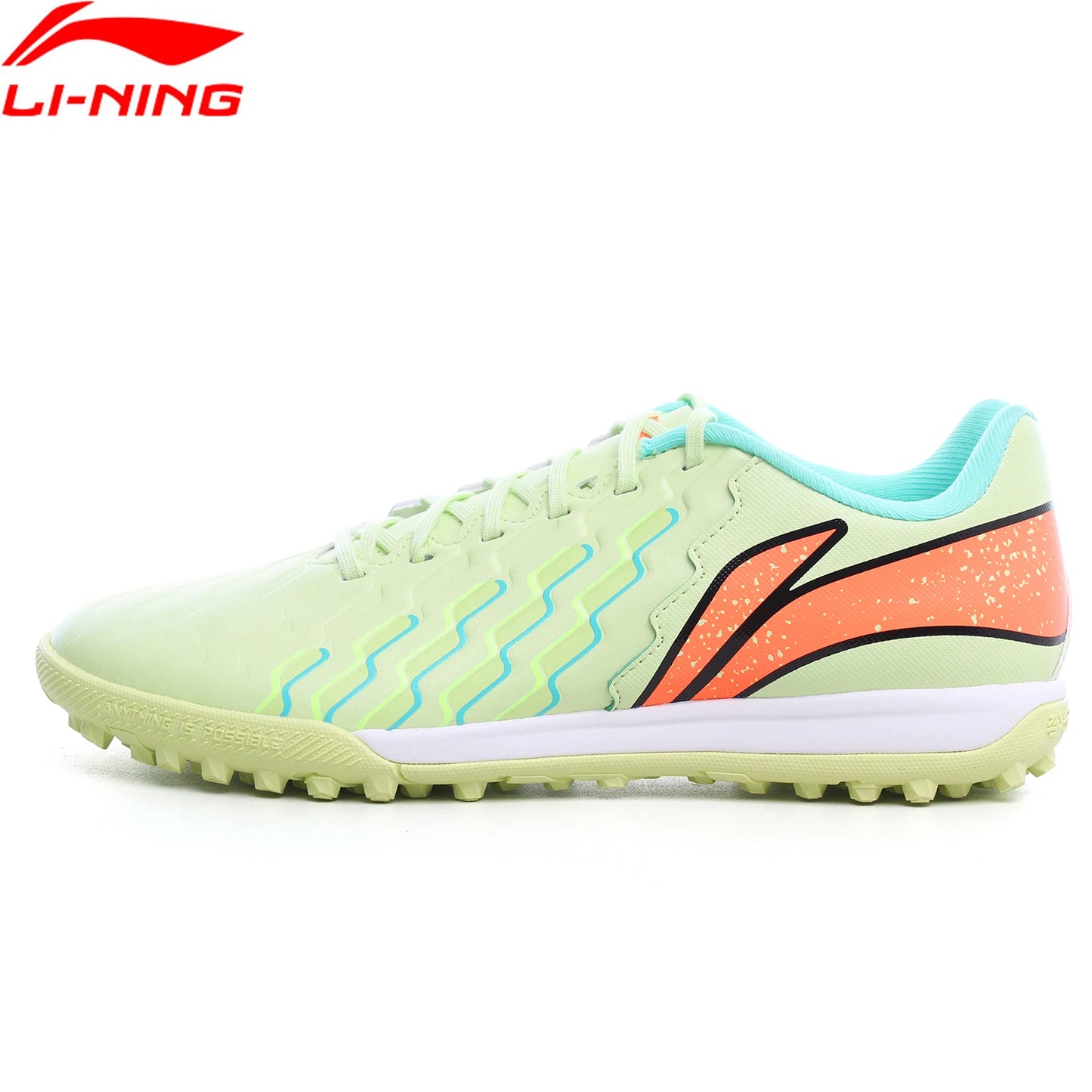 Li-Ning Men’s Soccer Shoes Cushion Sports Stable Support Anti-Slip Wearable Li-Ning Comfortable Football Sneakers YSTU005