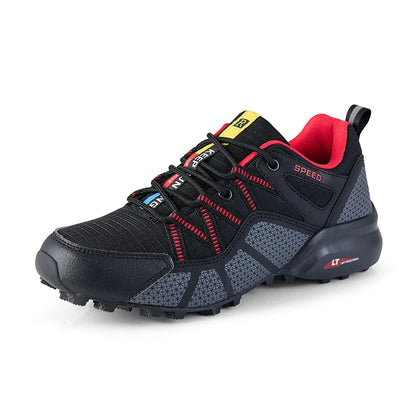 Sapatos de Caminhada para Homem Todo-o-Terreno, Calçado Desportivo Outdoor em Malha Respirável, Antiderrapante e Resistente ao Desgaste, Sapatos de Caminhada e Ciclismo Outdoor