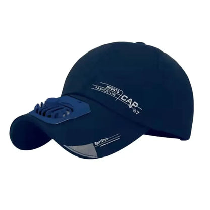 Kappe mit Ventilator – Sommer-USB-Lade-Kühlventilator – Baseballkappe – Outdoor – Golf – Sonnenschutz – 2 Geschwindigkeitsstufen – verstellbare Schirmkappe – Wanderkappe mit Ventilator