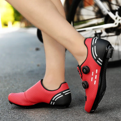 Sapatos de Ciclismo de Alta Qualidade para Homem SPD Autoencaixe Estrada Bicicleta Desporto Sapatos de Ciclismo MTB de Montanha Antiderrapantes para Mulher 36-47