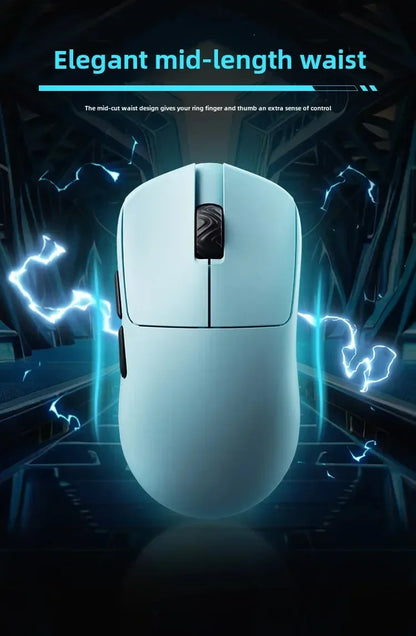 Ratón inalámbrico SCYROX V6 no poroso para esports, 40g, 750IPS, con receptor 8k, respuesta rápida, Pixart 3950, alta calidad, 8KHz, controlador web