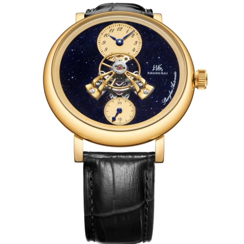 Shanghai The Bund Sky Dome Series Men's Mechanical Watch, 42mm Center Flywheel Automatic, Limited Edition Brand Watch