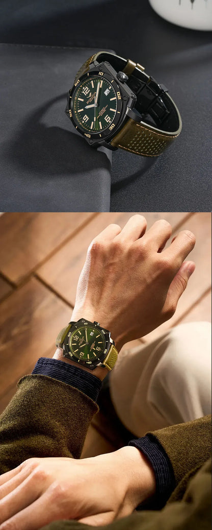 BORIAGE(BOAIJIUA) NH35 Fully Automatic Mechanical Men's Watch Original Design Mechanical Watches  Luminous Wristwatch