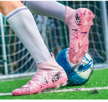 Men Professional Football Shoes Society Cleats Soccer Shoes Original Indoor Football Field Boots Grass Training TF/FG Sneakers