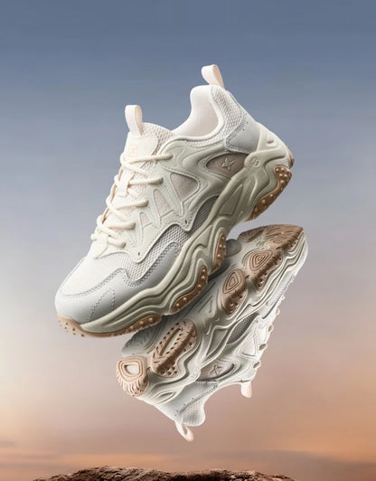 Xtep casual shoes 2025 spring and summer lightweight sports shoes with thick sole, fashionable street style sneakers 875319320004